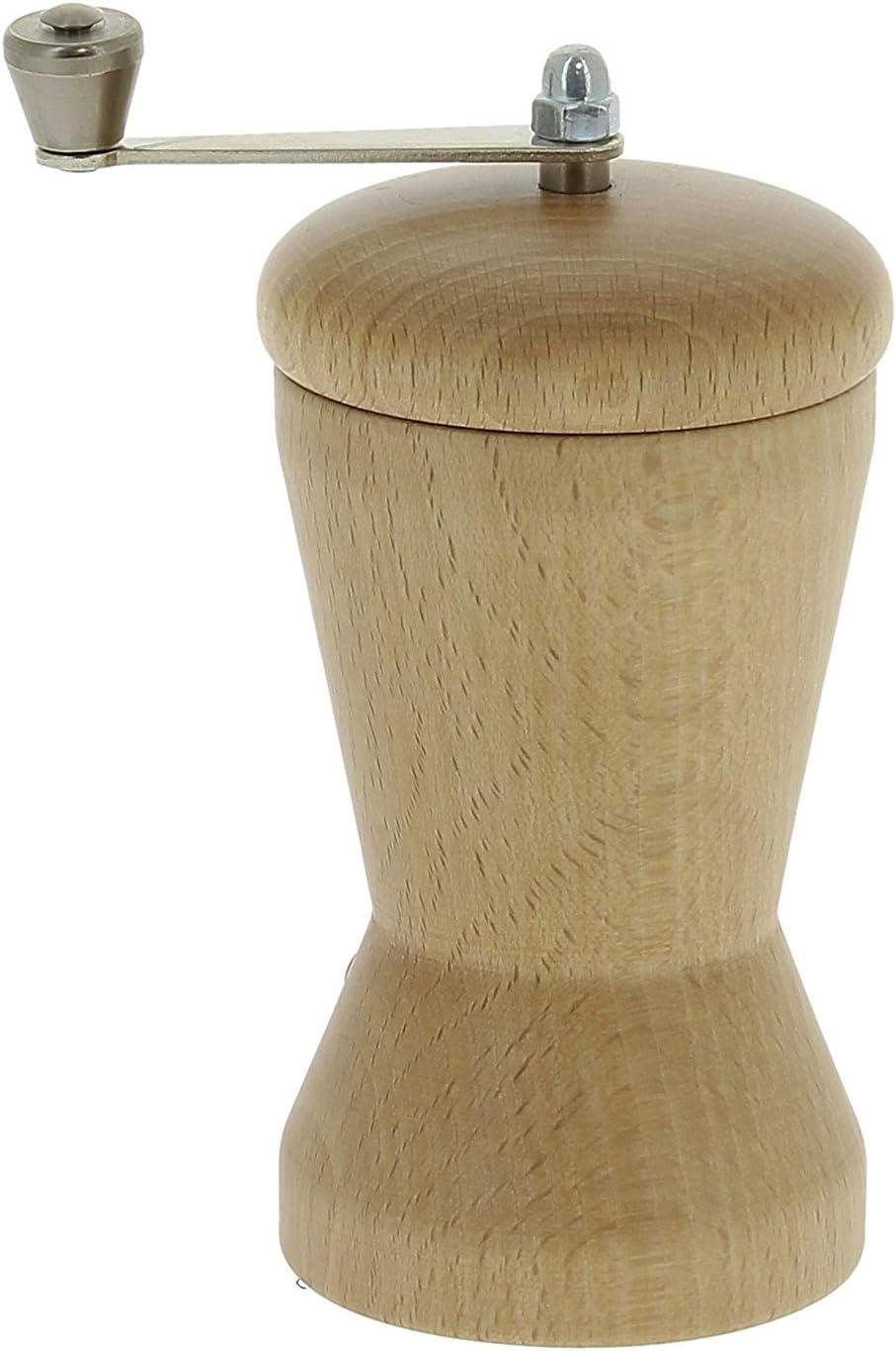 3-7/8-Inch Nutmeg Mill, Beech Wood with Crank, Natural