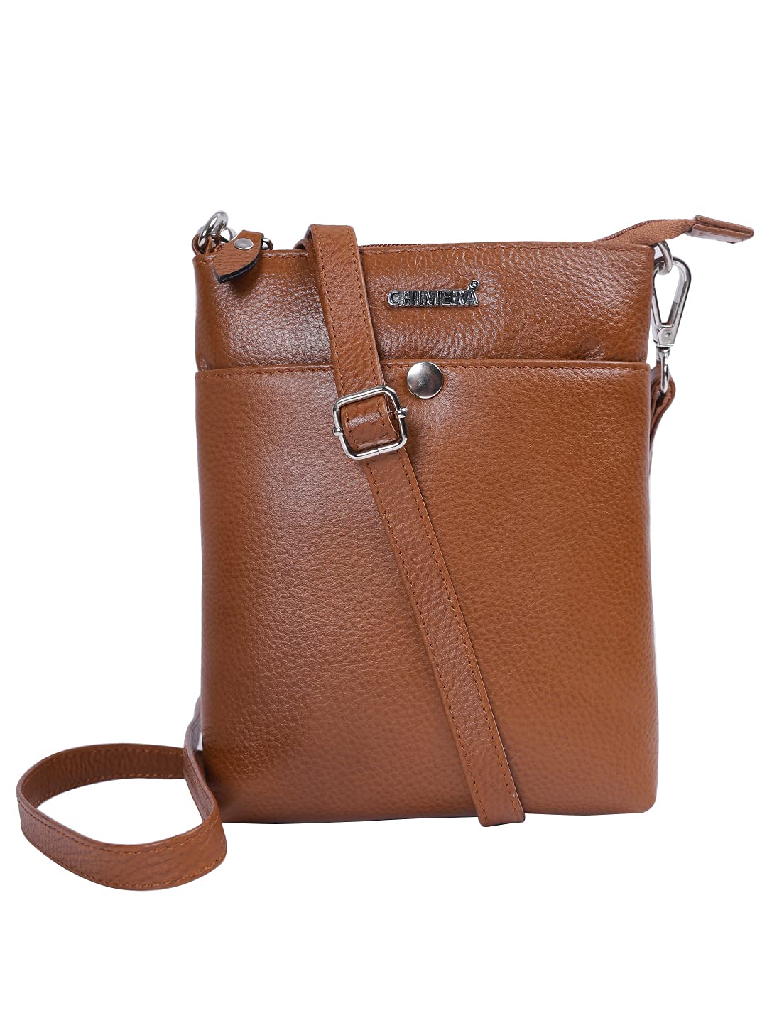 chimera Leather Mini Cross body Bag | Cell Phone Sling Bag | Travel Passport Documents Carry Bag for Men and Women-picture-14
