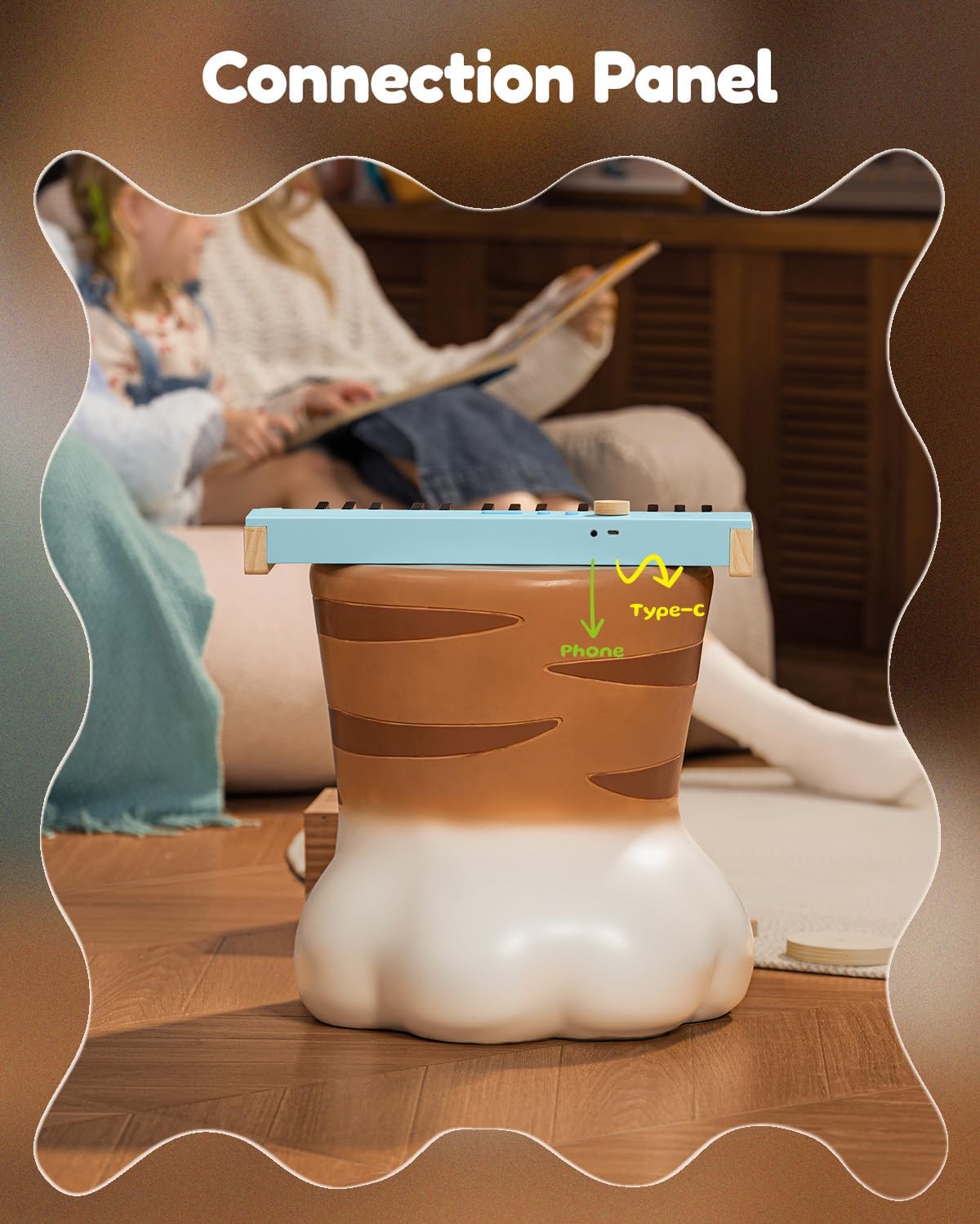 Kids Piano Keyboard, 32 Keys Digital Piano for Kids, Music Educational Instrument for Beginner, Mini Wood Keyboard Piano for Toddler, Light Blue - Image 7