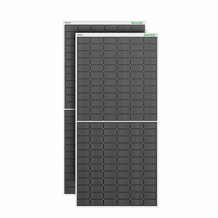 WAAREE Solar Panel 545 Watt II Pack of 2 II 545W x 2 II Half-Cut II 144 Cells Mono PERC Solar Panels II 30 Years Performance Warranty II for Residential, Commercial, Industrial II 545 Watt Pack of 2