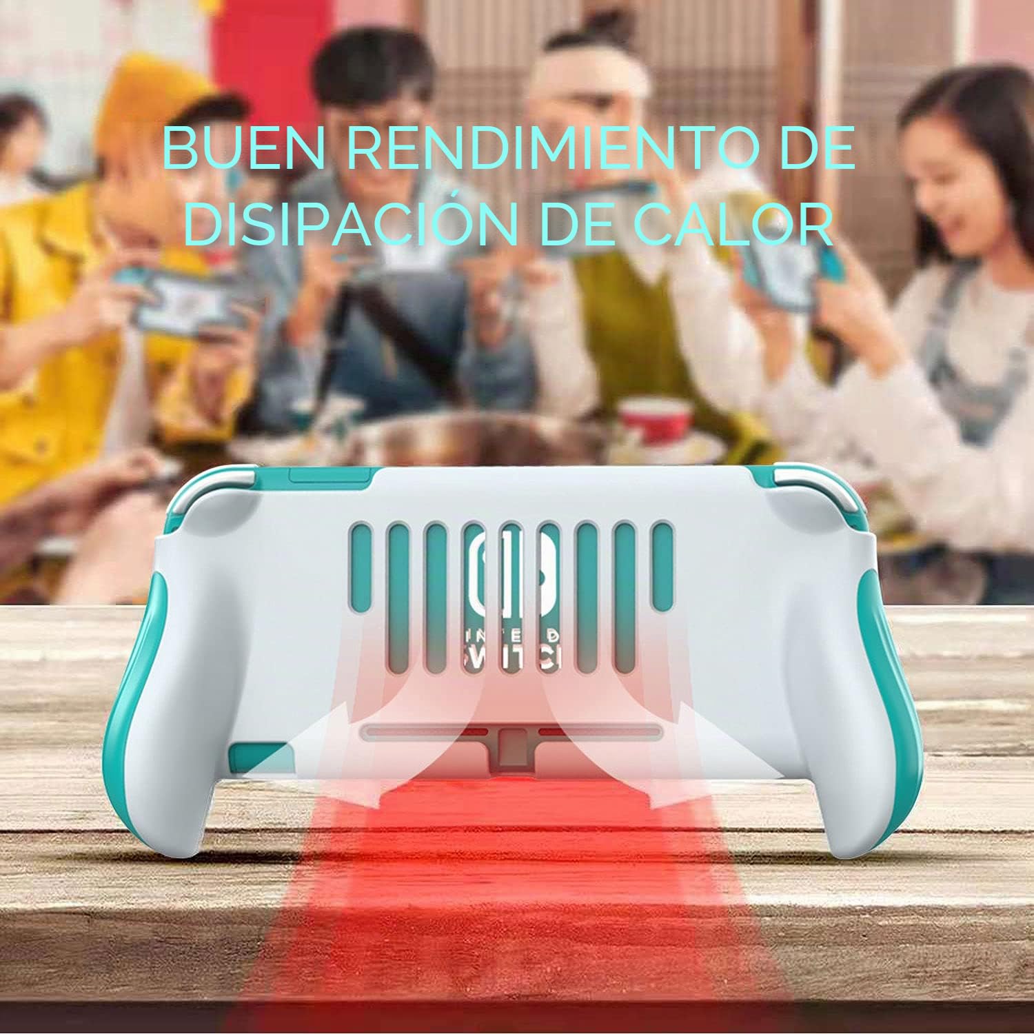 VOVIGGOL Funda Protectora de Mano para Nintendo Switch Lite, Funda Ergonomía para Juegos de Mano Soporte de Agarre Switch Lite, Accesorios compatibles con Nintendo Switch Lite (Azul)
