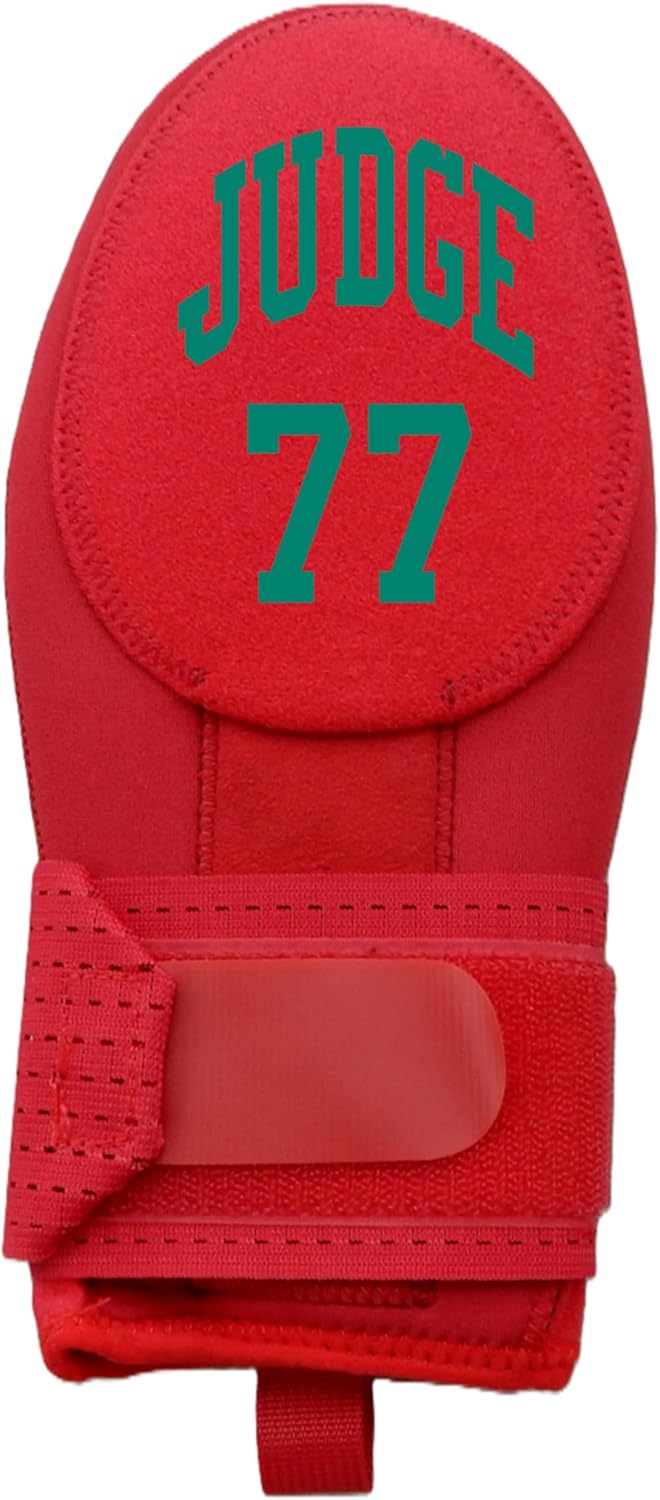 Red Sliding Mitt with Custom Name & Number Baseball Softball. Baserunner Protection Glove, 17 Font Color Choices and 2 Sizes