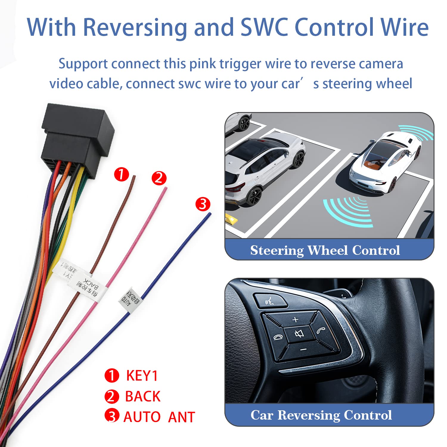 Buy Fiegromech 16 Pin Car Radio Wiring Harness Cable with ISO Socket