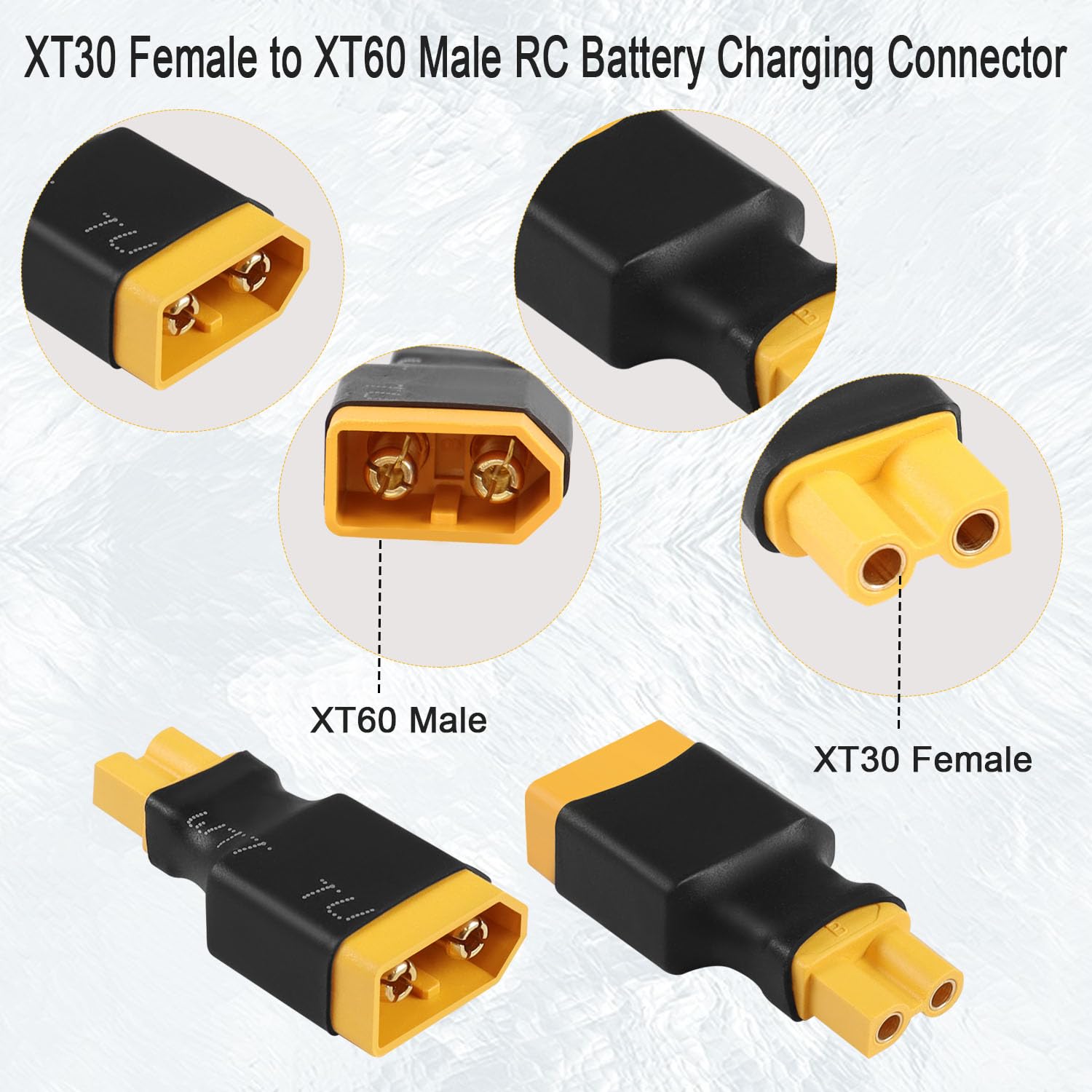 Adaptateur USB-C Vers XT30 Mâle – Charge Rapide 100 W Pour Modèles RC, Drones, Multicoptères – Chenyang