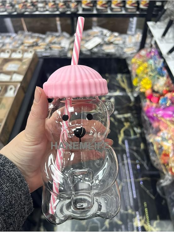 Bearista Pipetli Bardak/Tumbler (Cam)