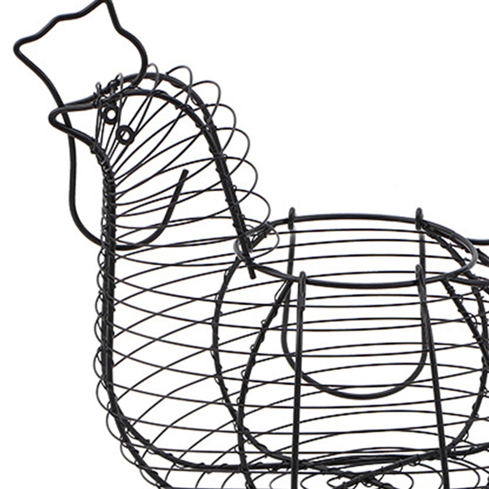 predolo Cestino per Uova di in Metallo Cestino per Uova in Filo di Pollo Vintage Cestino per Raccolta di Filo Metallico Portaverdure per Alimenti per