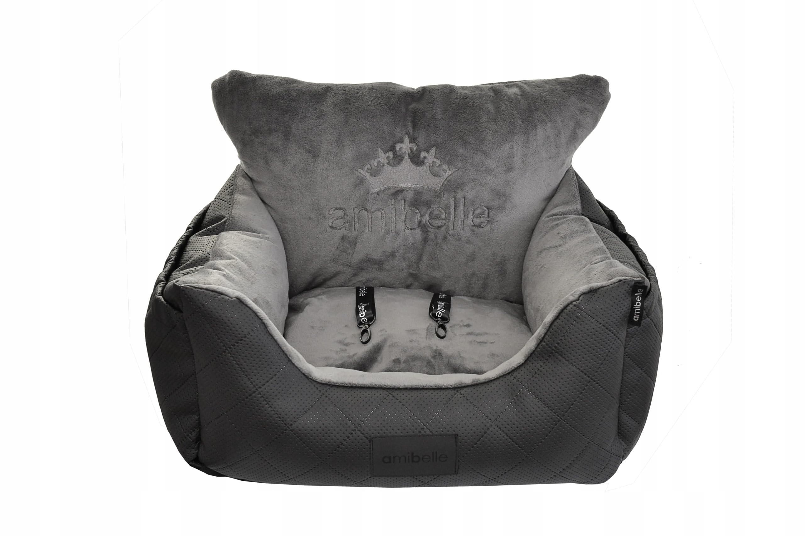 Hunde Autositz 40x57 cm Schwarz - 2in1 Sitz für Hund und Katze