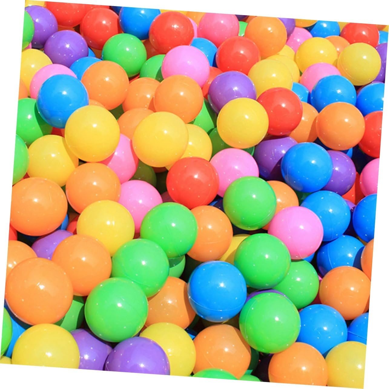 250Pcs Colorful Thicken Ocean Balls Pe Ball for Playgrounds Ball Pits and Playhouses for Group Play and Coordination Development