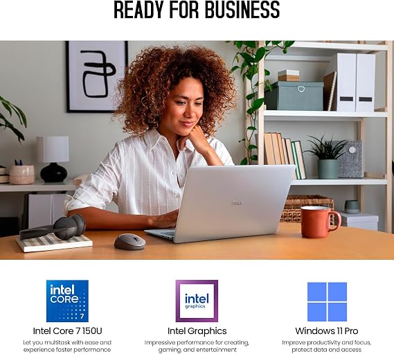 Dell 2026 16 Touchscreen Laptop Computer, 16 FHD+ Touch Screen Business Laptop PC, Intel 10-Core 7 (> i7-1355U), 16GB DDR5 1TB SSD, Windows 11 Pro, Backlit Keyboard, Fingerprint Reader, Wi-Fi 6E