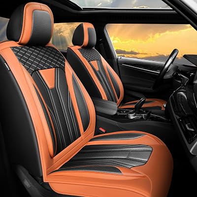 Full Set Seat Covers — Ford Bronco 4-Door 2021-2026 (Orange/Black)