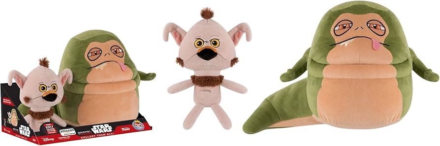 Amazon.com: Funko Galactic Plushies Star Wars Jabba The Hutt and