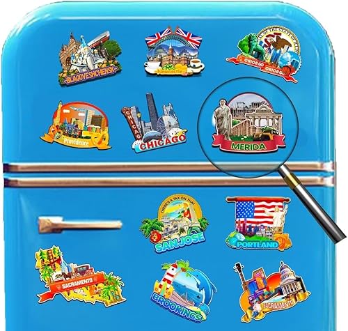 Miniatura 4 de Mérida Extremadura - Imán de madera para nevera, diseño de España, 3764, monumentos en 3D, para viajes, coleccionables, recuerdos, decoración hecha