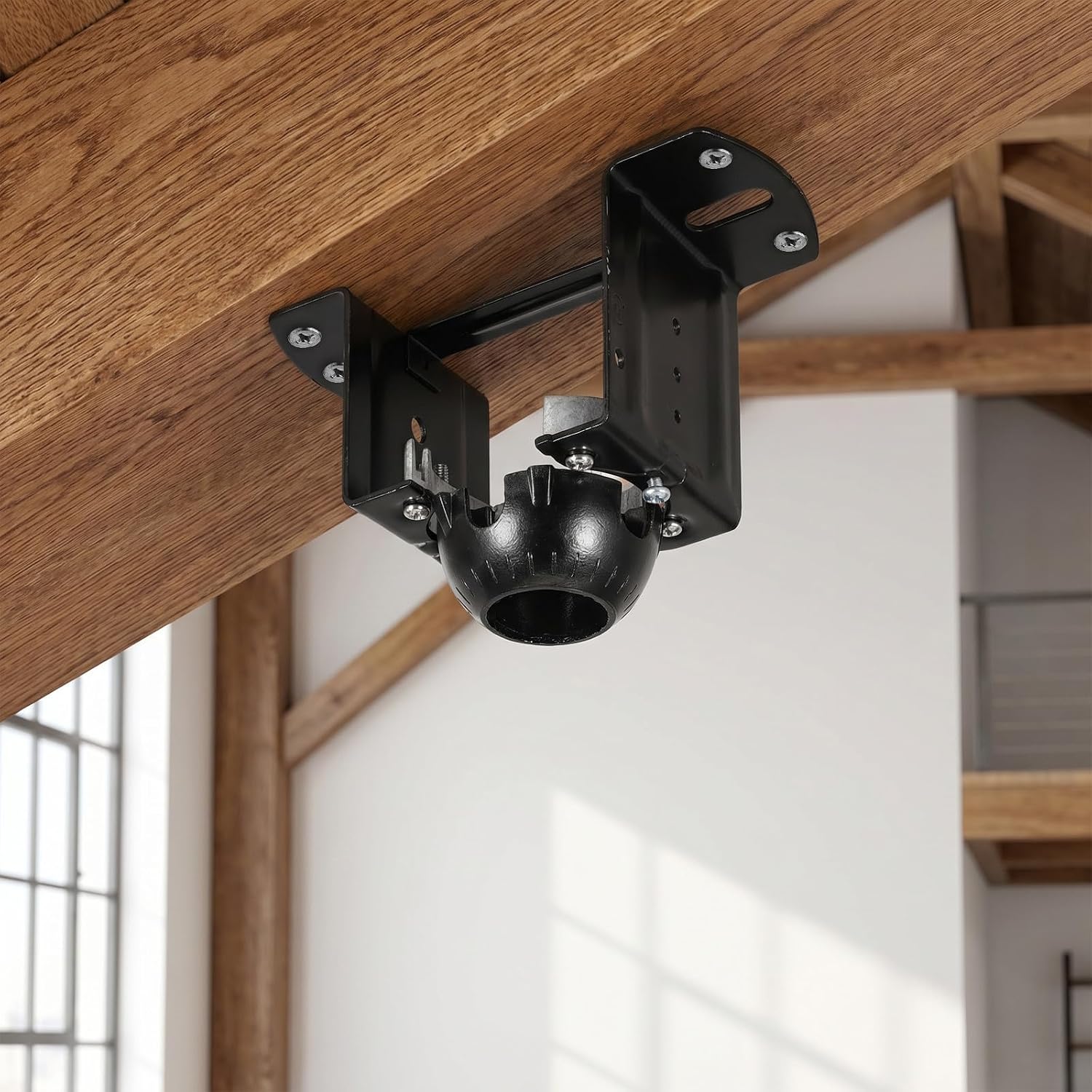 SOLUSTRE Ceiling Fan Sloped Ceiling Adapter Kit with Metal Mounting Bracket and Ground Wire for Enhanced Balance and Noise Elimination, Suitable for Sunroom and Loft Installation