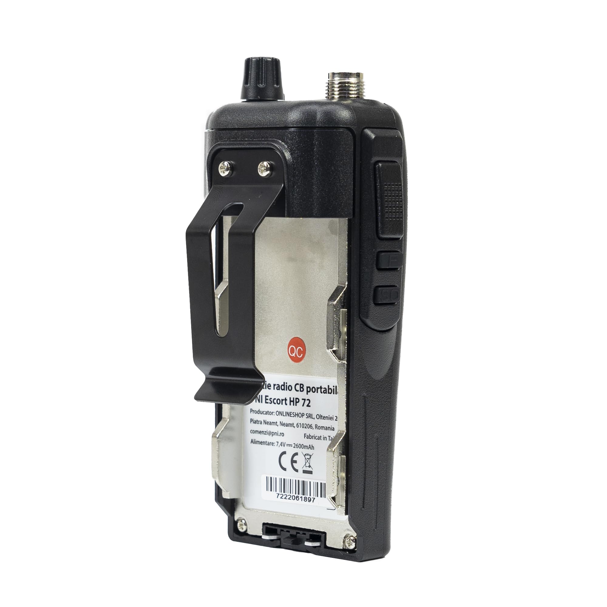 PNI Escort HP 72 Station de Radio Portable 4 W AM-FM ASQ Dual Watch Scan sans Batterie