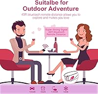 Vista 3 de Pink Fun - Vibrador con control remoto para el punto G, con Bluetooth de larga distancia, recargable, para adultos, más de 10 vibraciones para rosa