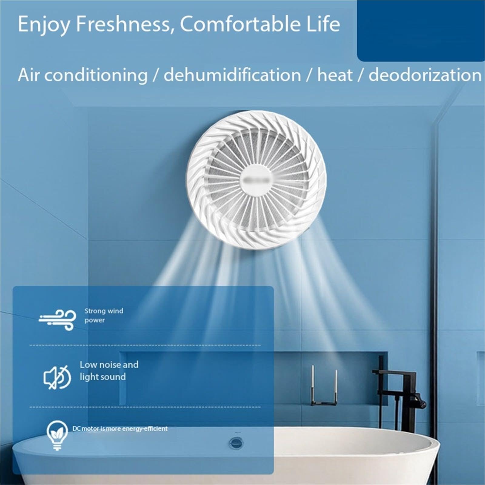 Ventilador doméstico compacto del extractor de aire la pared Garaje