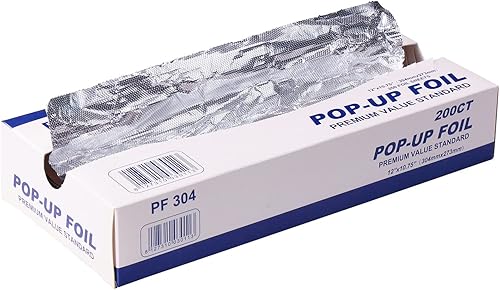 Hojas de papel de aluminio, hojas de aluminio precortadas, papel de aluminio resistente para procesamiento de alimentos en el hogar, restaurante,