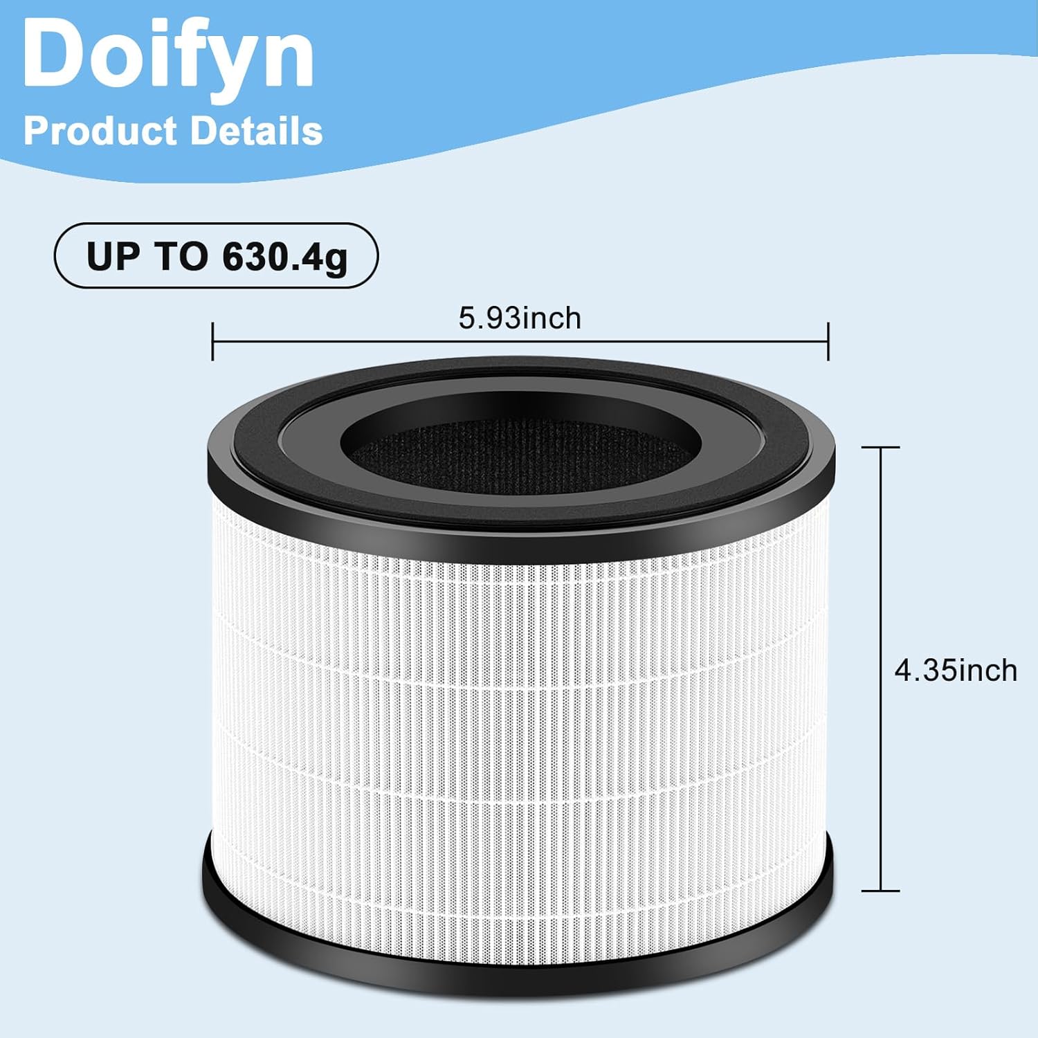 2 Pack AP-S0610L Air Purifier Replacement Filters, 3-in-1 True Filter Compatible with Mooka APS0610L Purifiers - Image 6