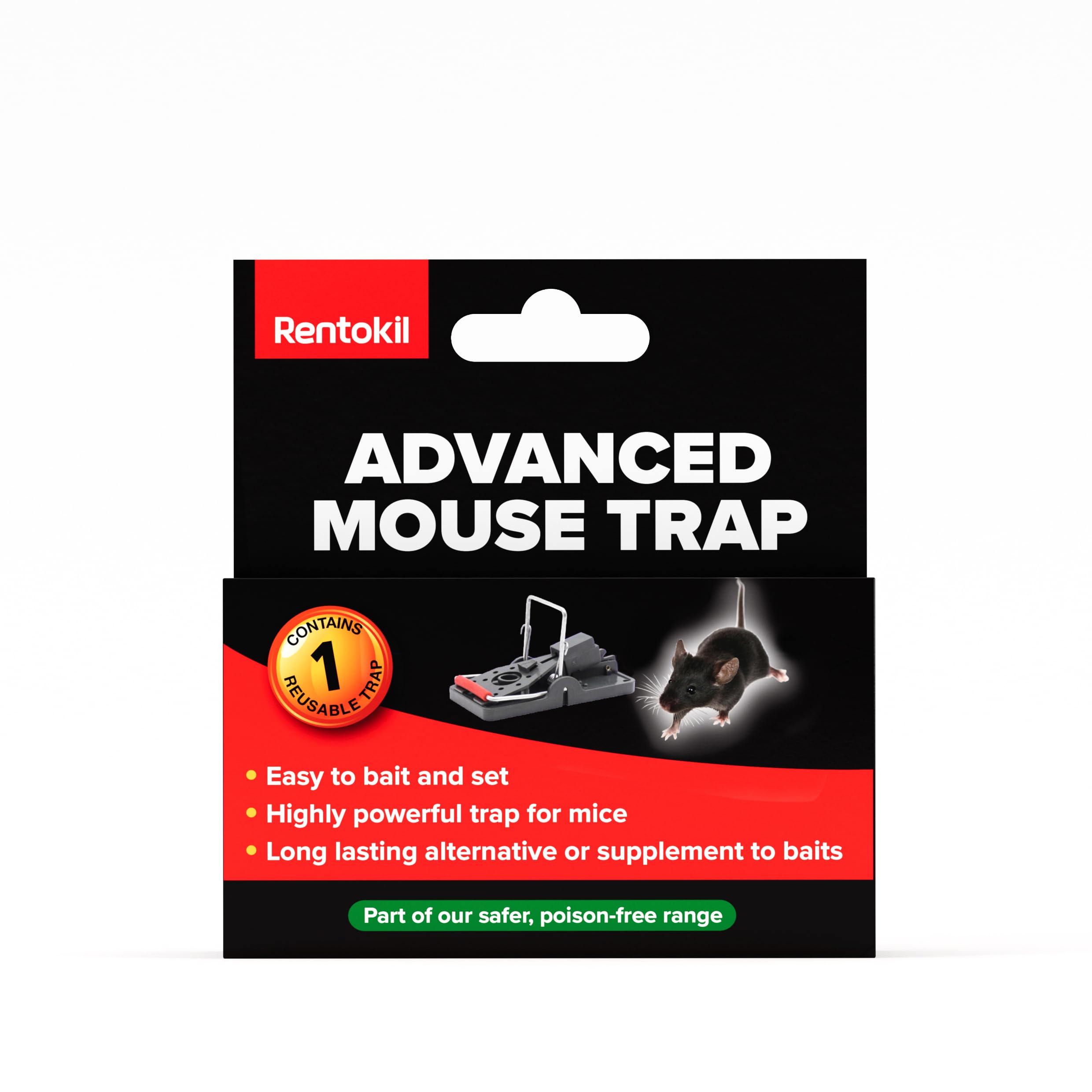 Rentokil Advance Mouse Trap - 1 Pack - Powerful & Easy Set