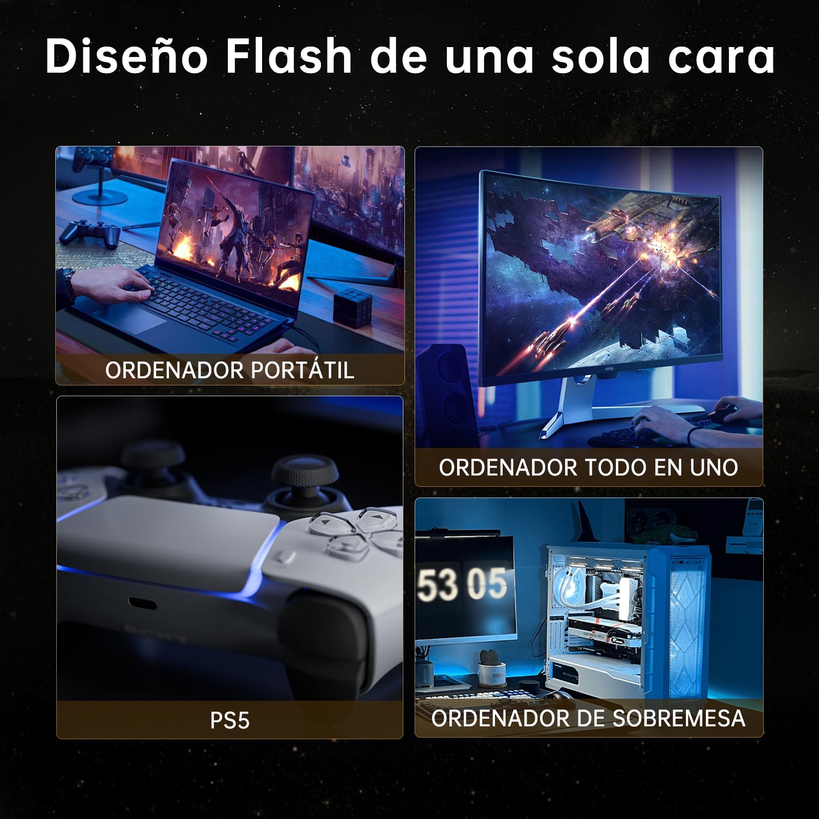 Fikwot FX991 SSD 500GB PCIe Gen4 NVMe M.2 2280, Disco Interno, hasta 6300 MB/s de Lectura, Compatible con Ordenador Portátil y de Sobremesa & Consolas de Juegos Portátiles