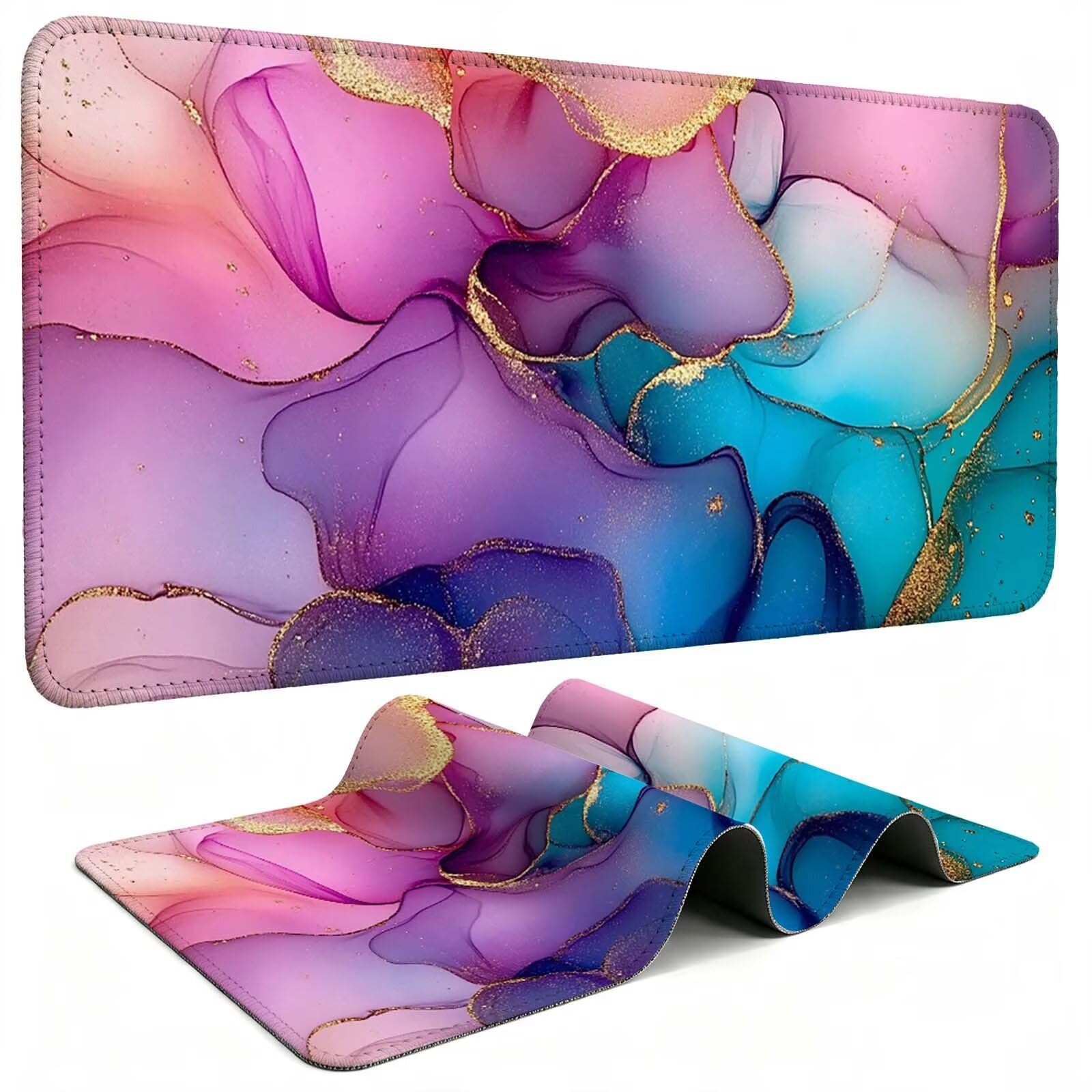 Tapis de Souris Gaming, Violet sous Main Bureau XXL 900x400cm g811g-471