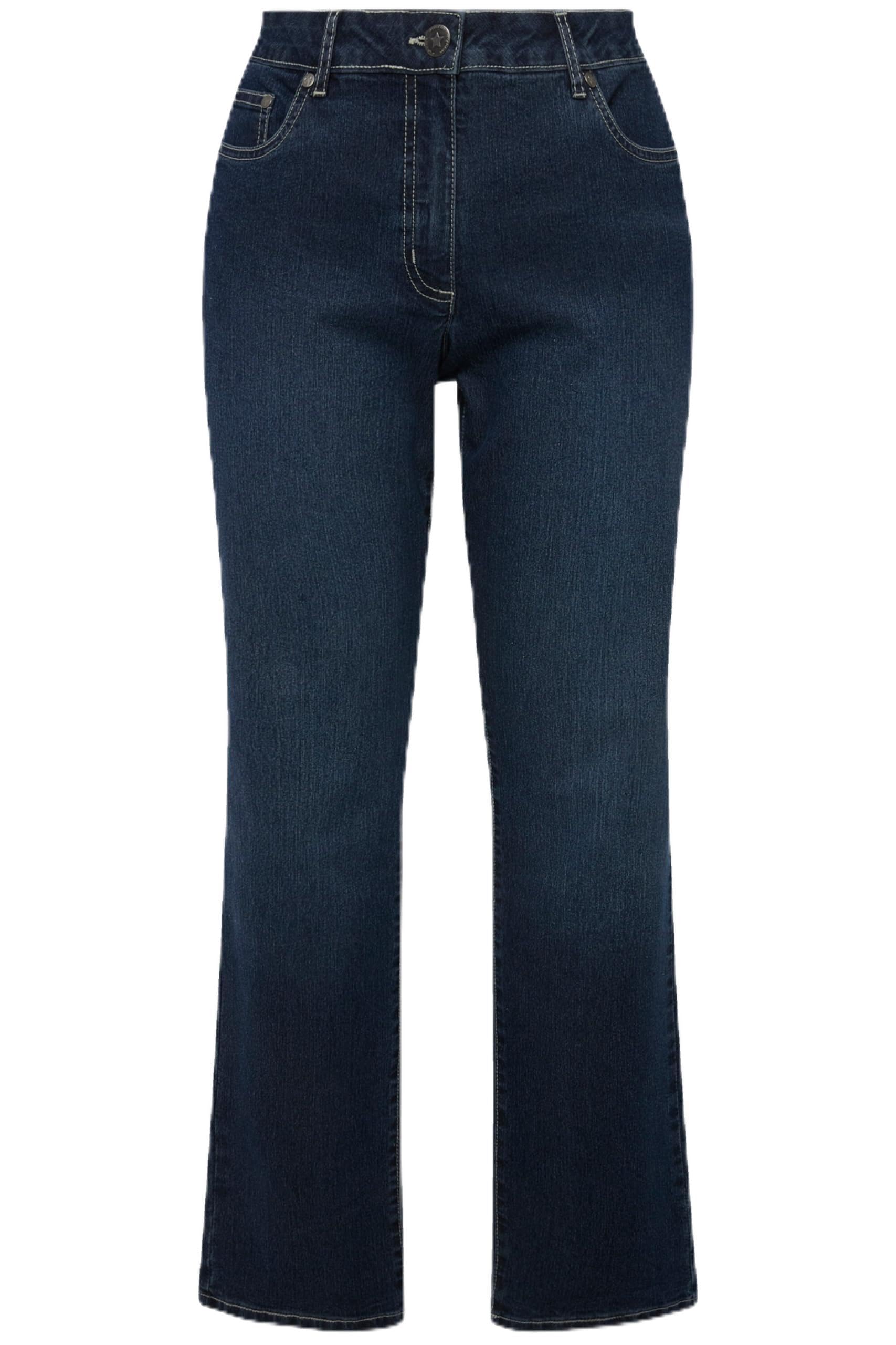 Angel of Style Jeans Paula#, Straight Fit, mit Stretchkomfort. Gerade und Bequeme 5-Pocket. Bund mit Gürtelschlaufen, Knopf und Zipper.