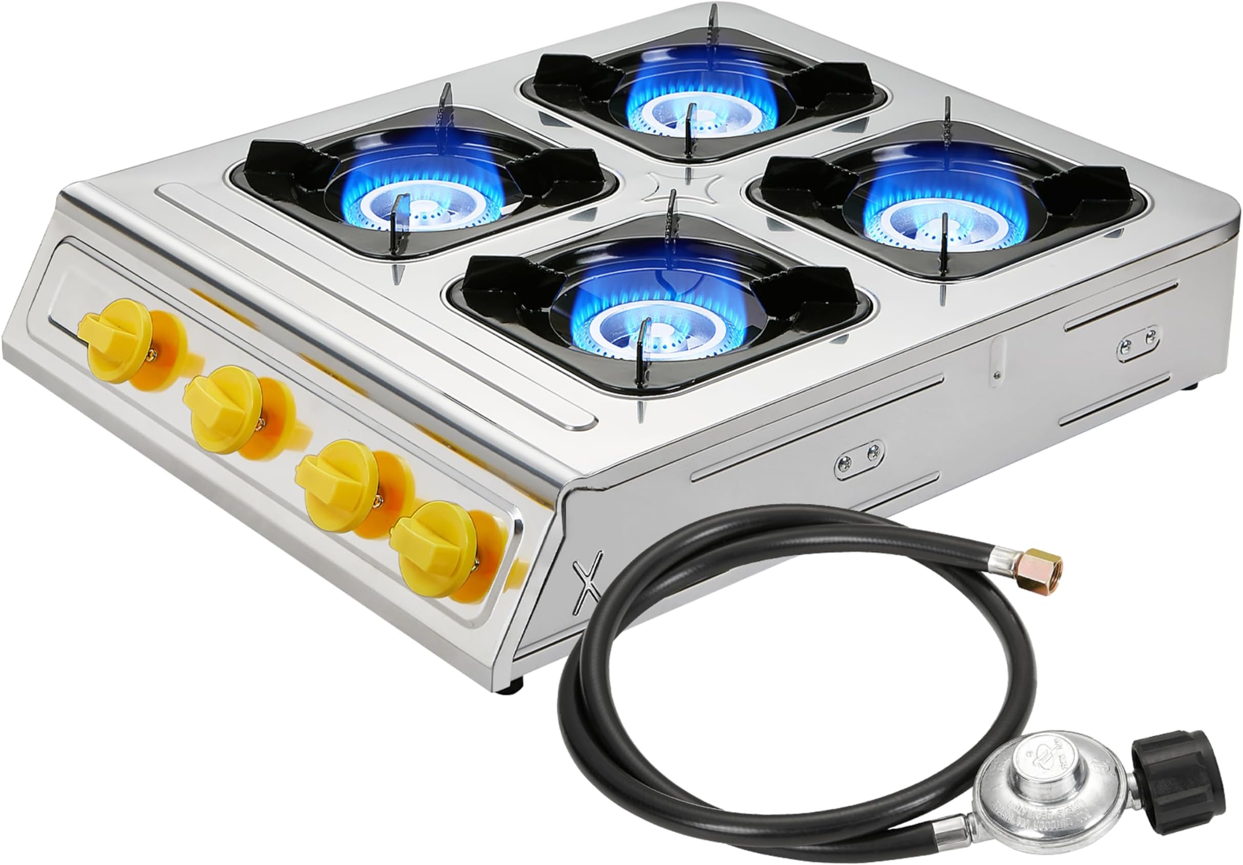 Propane Gas Stove,3 Burner Gas StovePortable Gas Stove Auto Ignition Camping