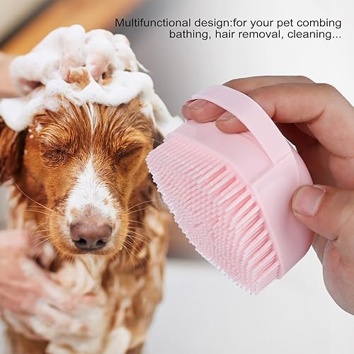 Miniatura 3 de Cepillo de champú de baño para perros - Cepillo de champú para perros - Cepillo de masaje de baño para mascotas - Cepillo de baño para perros con