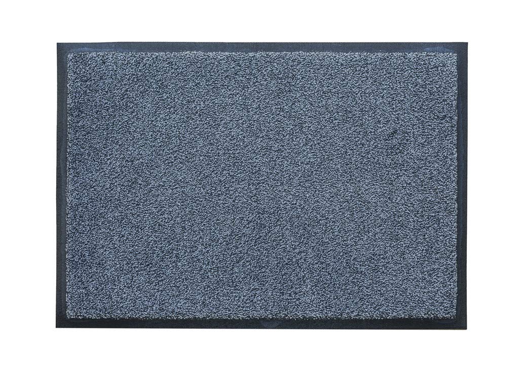Tapis d'intérieur et d'extérieur de qualité supérieure - Polyamide - Sans PVC - Plusieurs tailles et couleurs - Antidérapant (NOIR ACIER 150 x 150 cm)