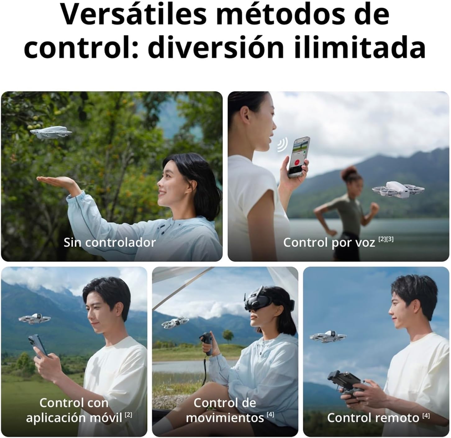 Dron DJI Neo con cámara 4K UHD y 3 baterías por 219€