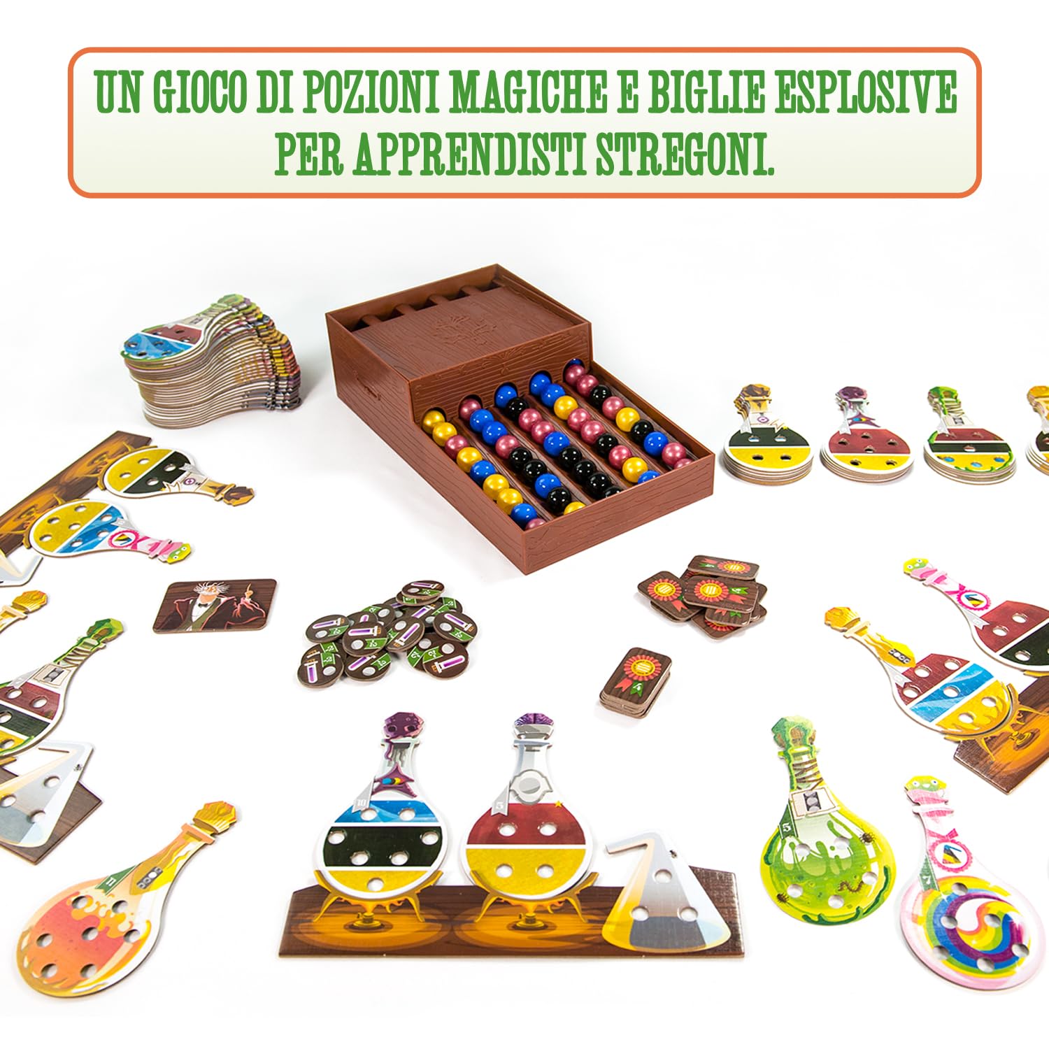 Ghenos Games - GHE093 - Pozioni Esplosive, 2A Edizione, Gioco da Tavolo, 2-4 giocatori