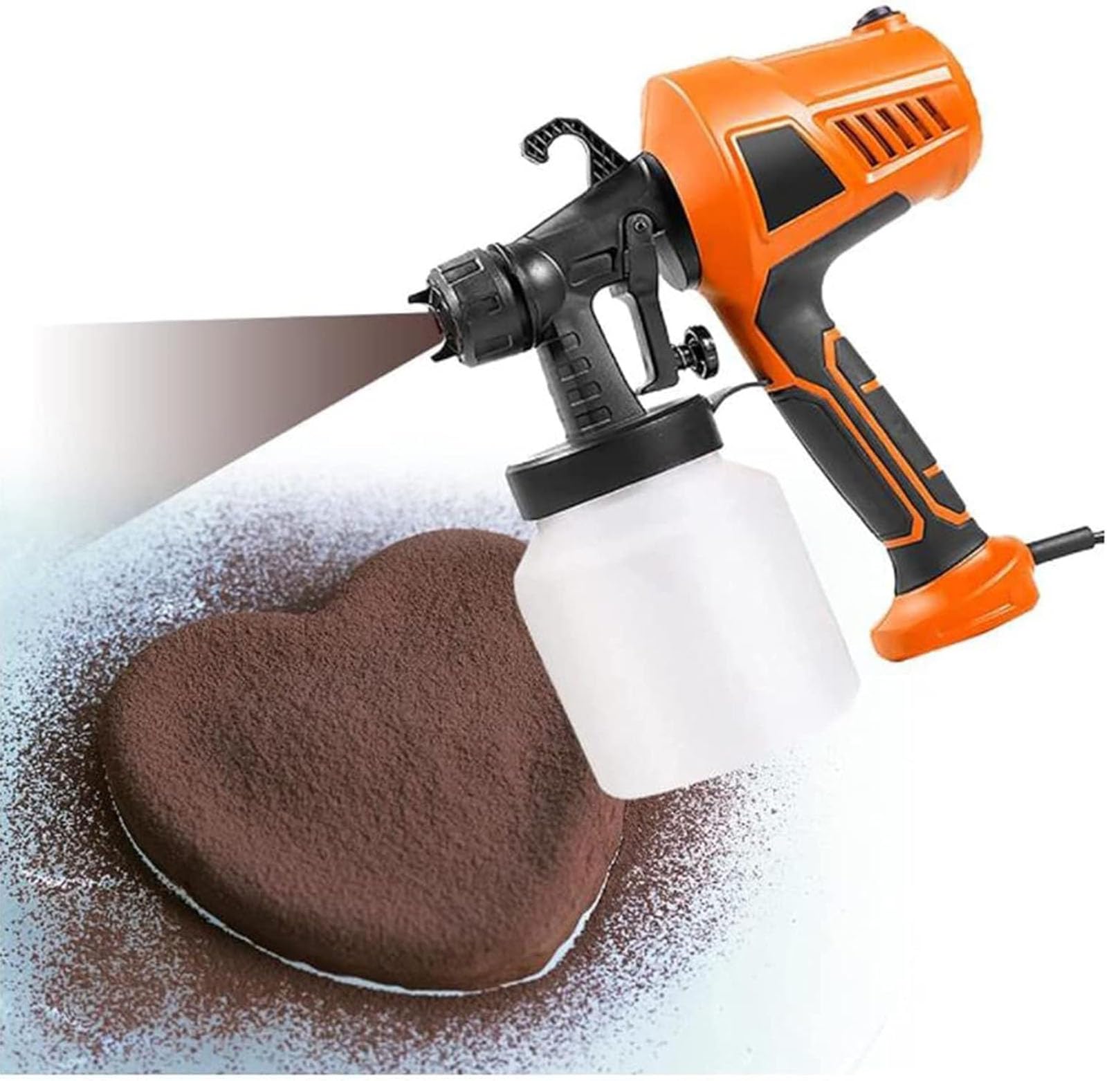 Pistola per Cioccolato Elettrica,500 W, per Decorare Torte, con 3 Motivi per,Aerografo per Decorazione Torte e Pasticceria, Spruzzatore per Burro di Cacao e Mousse