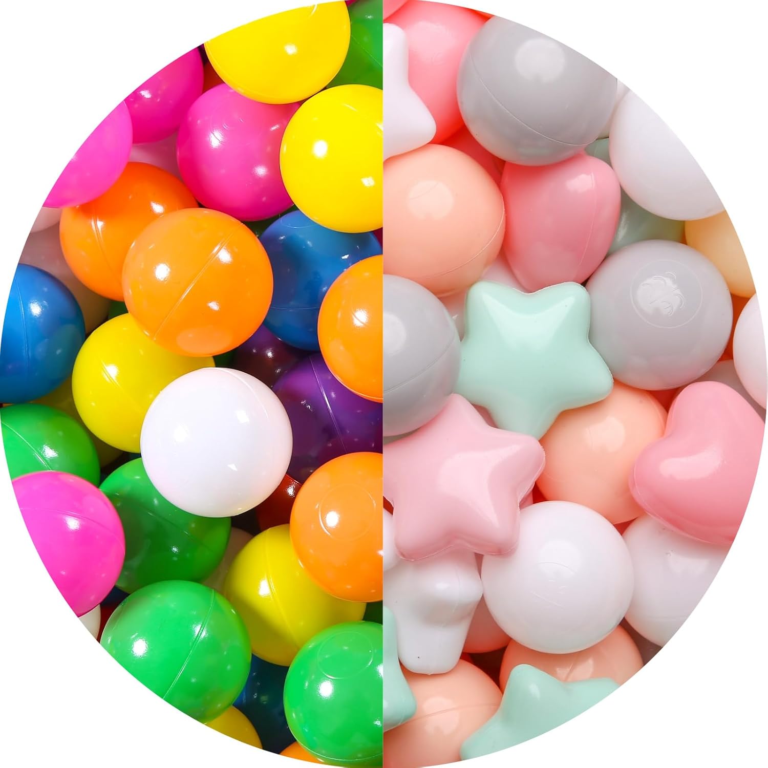 GOGOSO 1000pcs Ball Pit Balls,Plastics Balls for Ball Pit