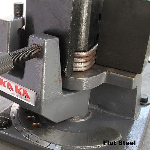 Miniatura 8 de KAKA INDUSTRIAL Dobladora de metal resistente UB-100, acero de tira caliente y fría de alta precisión, acero plano, doblador redondo de metal de