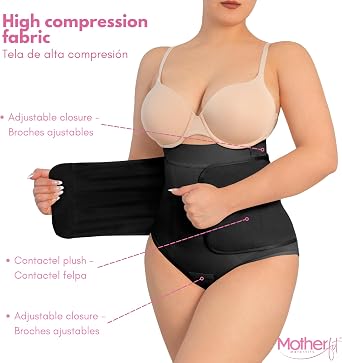 Tummy Control Shapewear for Women High Compression Postpartum Underwear with Adjustable Belly Band
