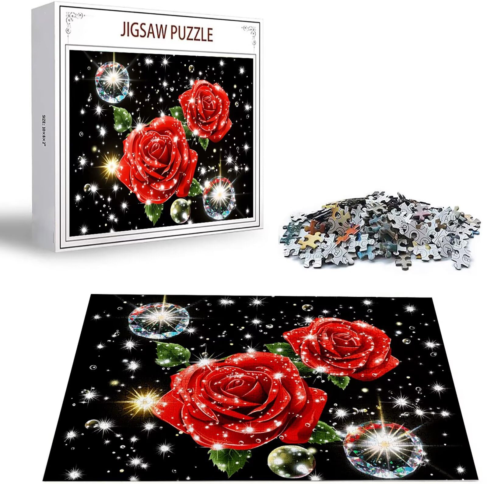 Puzzle 5000 Pezzi, 3 4 5 Anni Puzzle Rosa 6 7 8 Anni Giochi Educativi Sostenibili Con Motivi Per Adulti Da Gioco in Legno Di Alta Qualità Jigsaw Fiore per Gioco Familiare, 2026 Regalo Natale H-1655