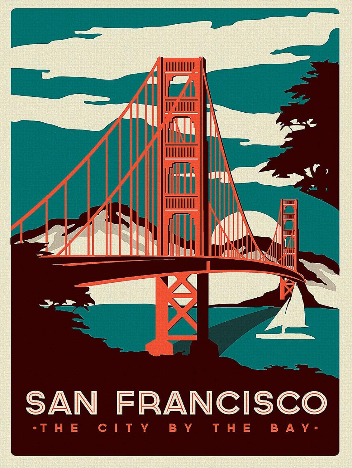 RIFOSA 6"x8" San Francisco, Retro Vintage Style Metal Sign/plaque Shed Man Cave