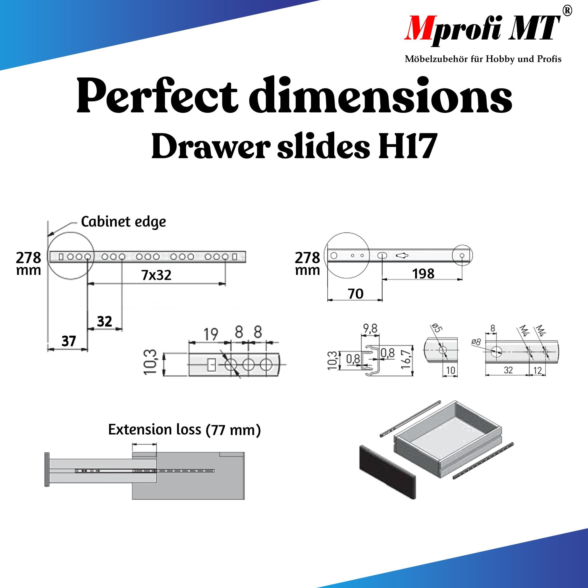 Mprofi MT® 10 Pieces, 5 works, Silver, 278mm - Image 4