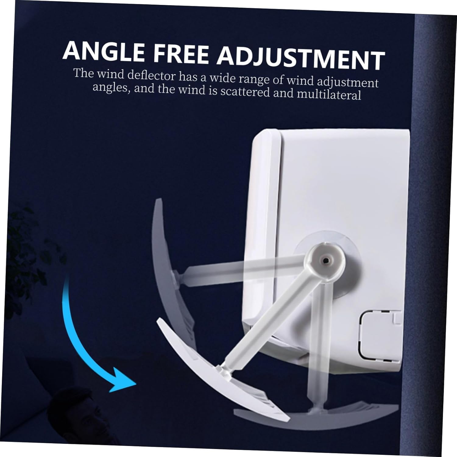 ABOOFAN Air Conditioner Windshield Wind Guide Wind Direction Windshield Anti-Direct Blowing Windshield Air Deflector Air Cooled Anti Blast Baffle Anti-Blast Windshield Air Diverter Cover