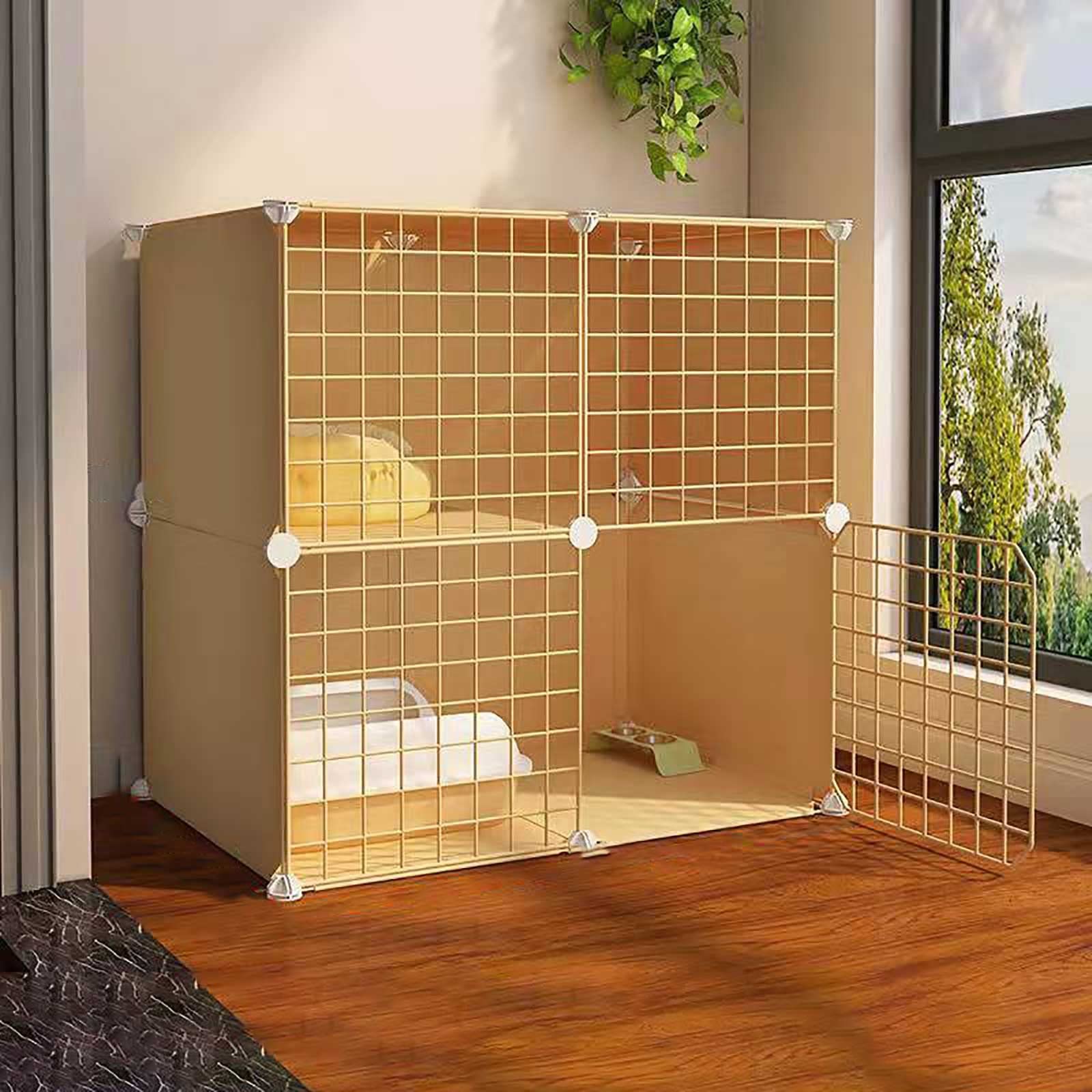 Grande cage pour chats d'intérieur maison et enclos modulable