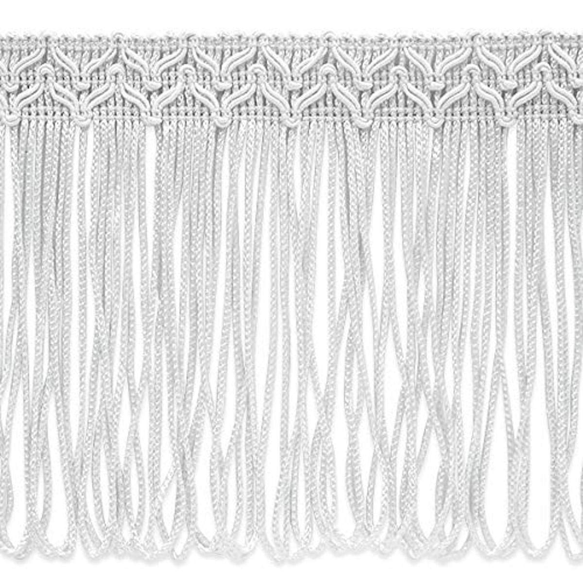 Trims by the Yard Bertrand 4" Loop Fringe White (10 Yard