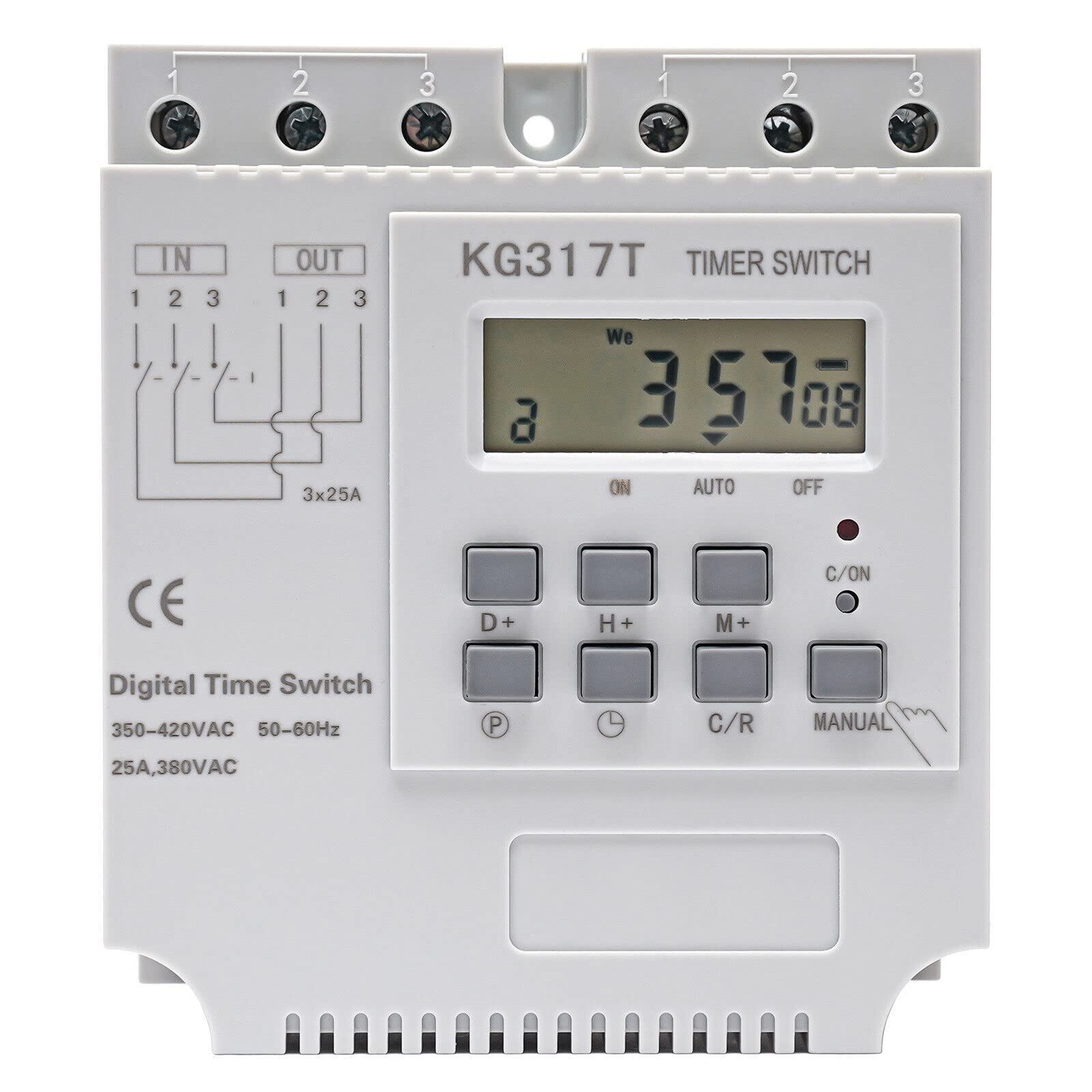 380 V, 3 fasi, programmabile, timer programmabile, 25 A, timer programmabile, timer programmabile