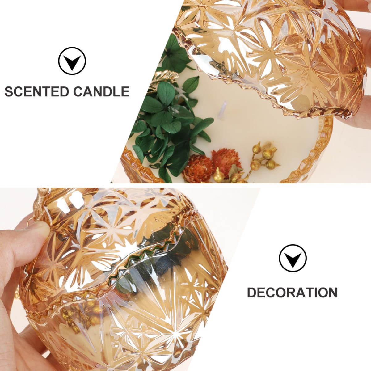 Sojakerze mit Duft 1 Stück, Grünes Design für Wohnräume | Naturwachs, für Aromatherapeutische Nutzung, Dezente Duftnote, Elegantes Geschenkset