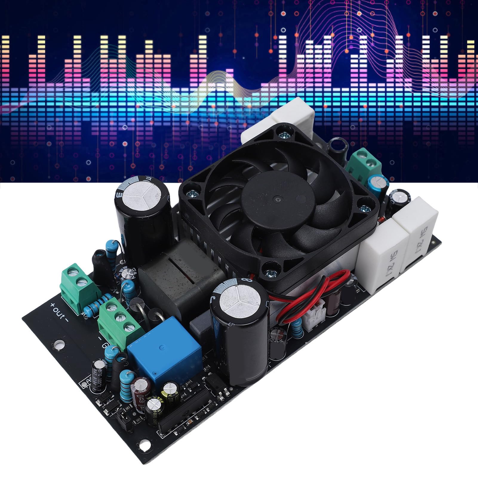 Jiawu Płyta Wzmacniacza HiFi Klasy D o Mocy 1000 W. Komponenty Premium, Stabilna wydajność dla Entuzjastów