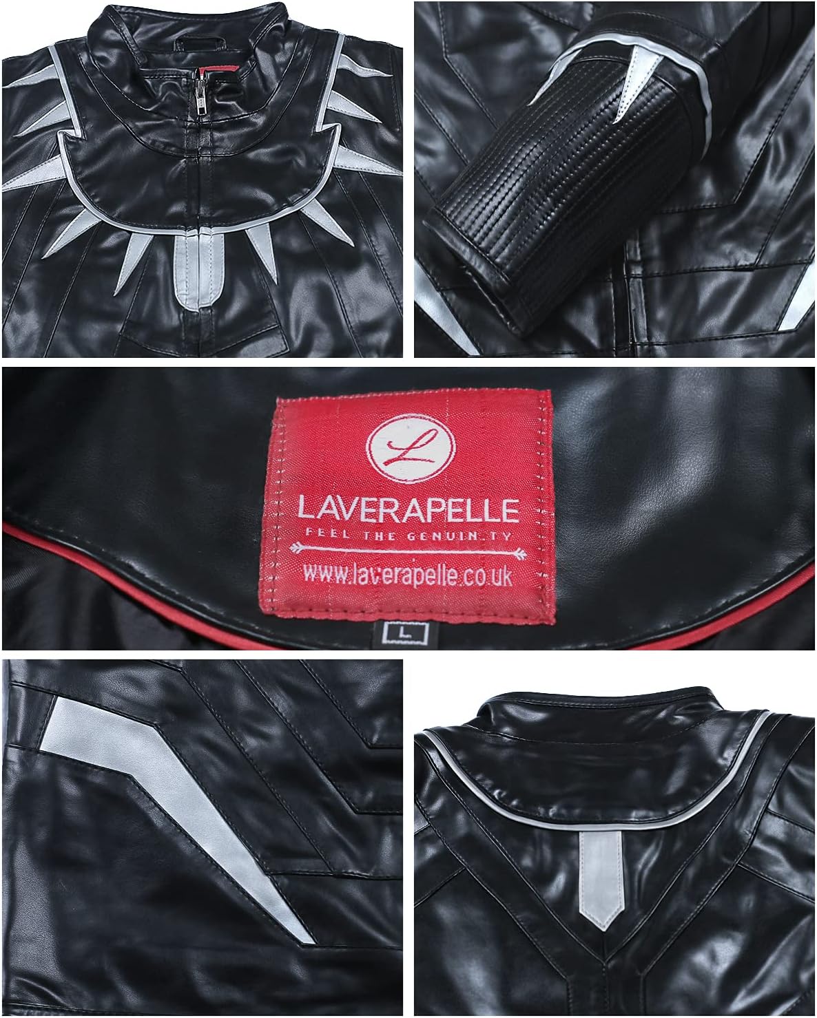 Men's Synthetic Leather Jacket (Black, Fencing Jacket) - 1701014 - Image 3