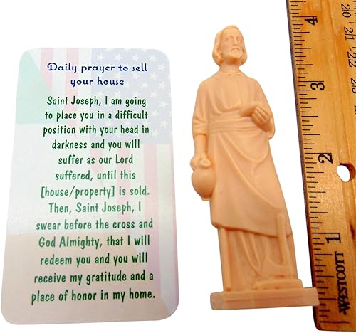 Miniatura 3 de Westmon Works Estatua de San José para Vender Casas Edición Irlandesa con Tarjeta de Instrucción y Oración de la Casa