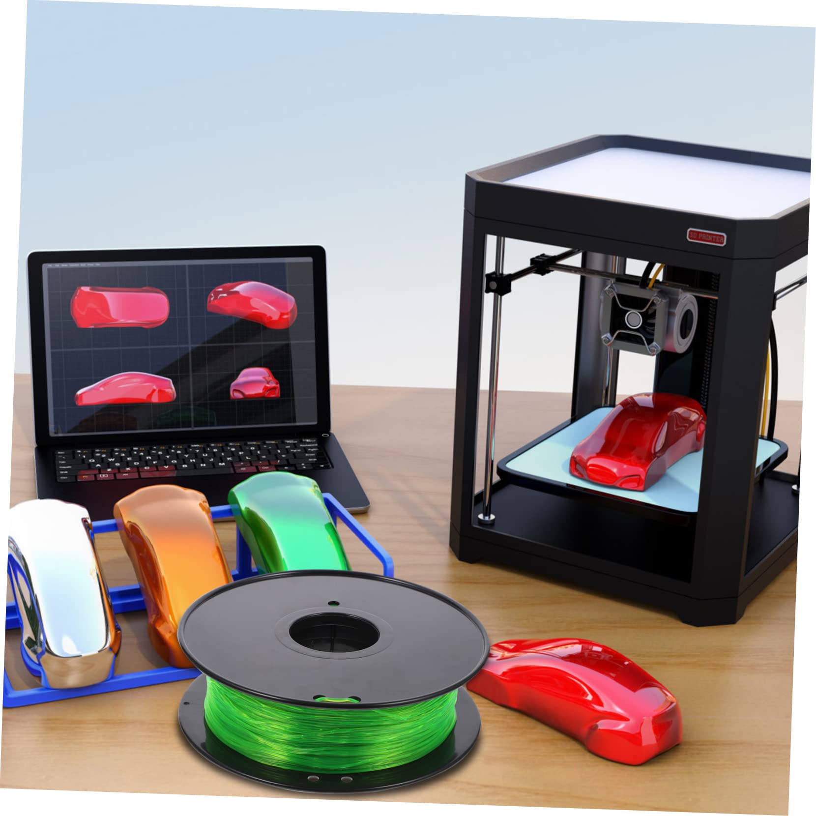 Filamento de Impresora 3d Tpu 1kg 1,75mm Verde