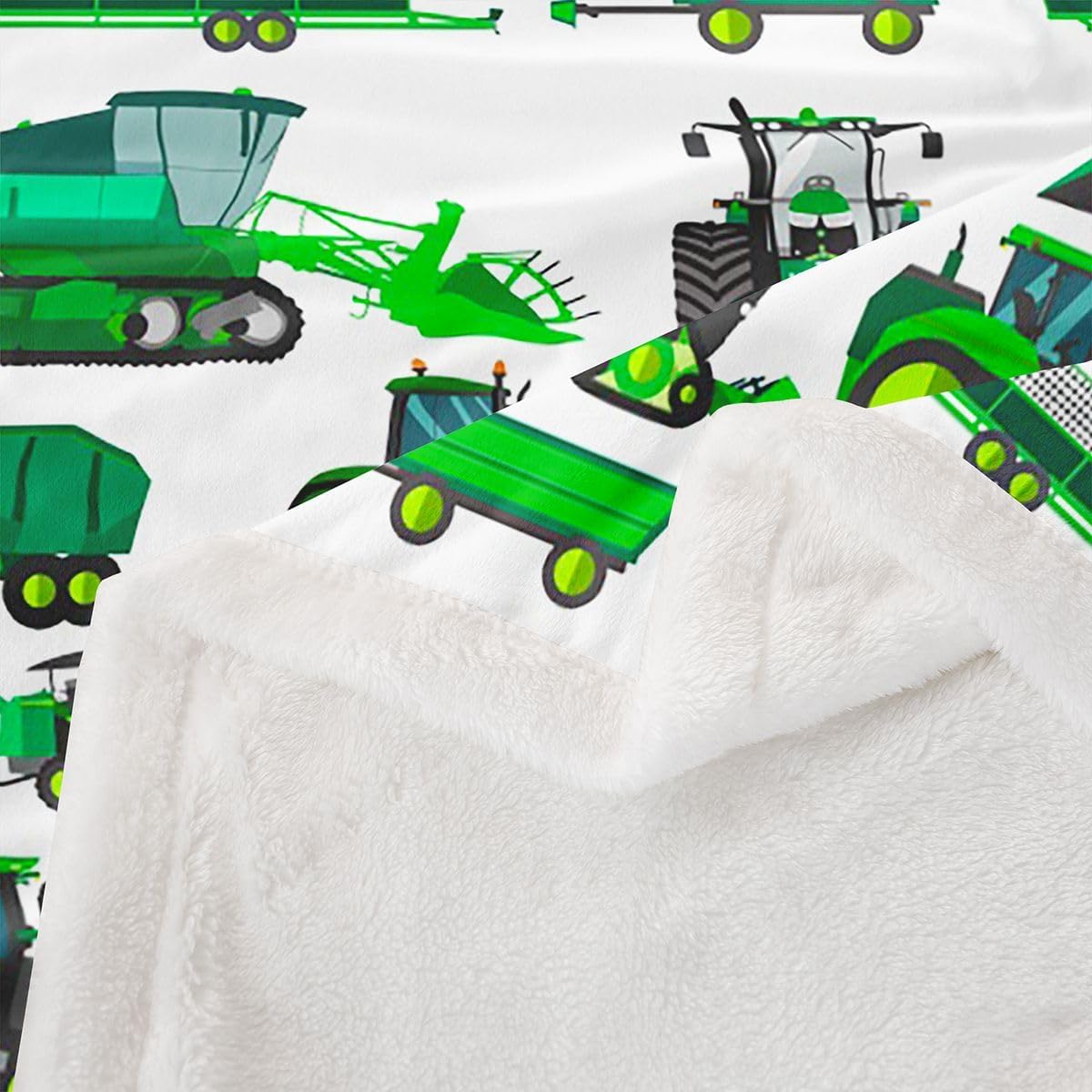 Feelyou Equipment Trucks Sherpa Blanket 40"x50" Boys Girls Gift image 4