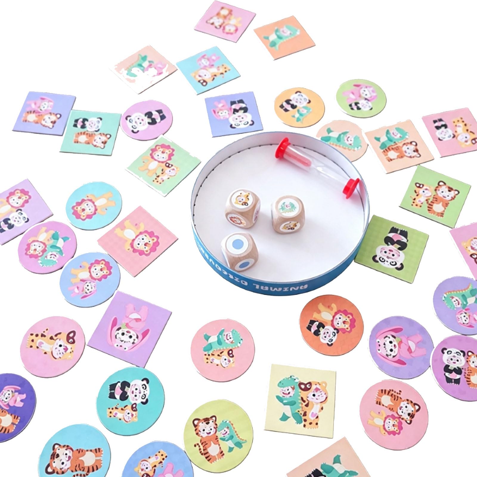 Gioco da Tavolo Montessori Trova l'animale e abbinalo | Giocattolo Allenamento Messa Fuoco Visuale, Gioco Educativo Tavolo Interattivo Genitori Bambini