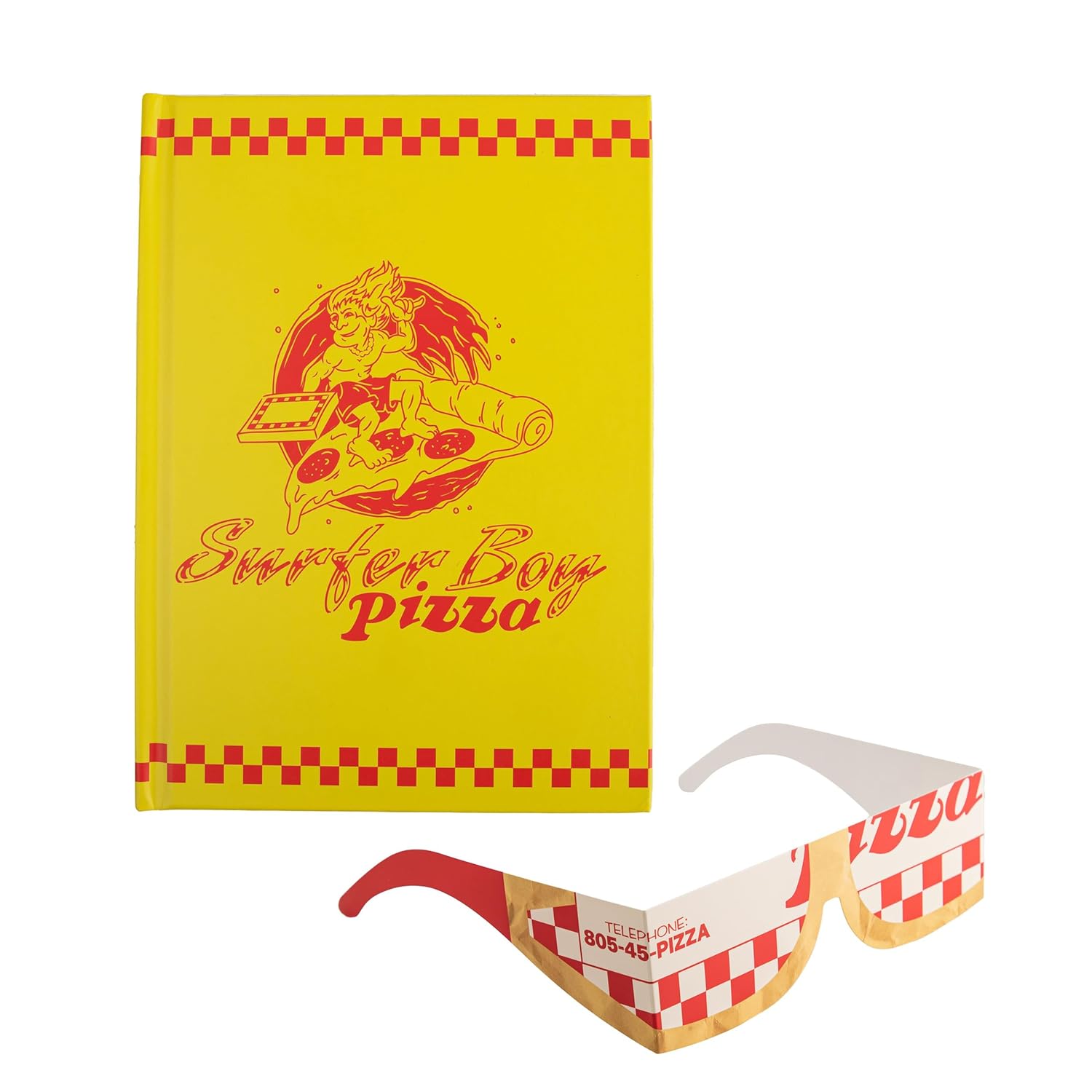 Cinereplicas Stranger Things - Surfer Boy Pizza Hardcover Notebook - 14.5 * 21cm 160p - Official License      Notebook